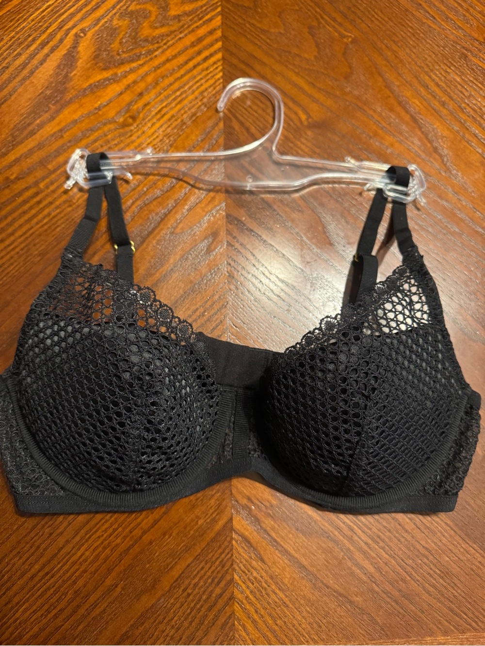 Victoria’s Secret 34C Black Lace Mesh Underwire Bra - Womens Intimates